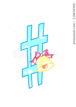 Musical note with bells 119638309