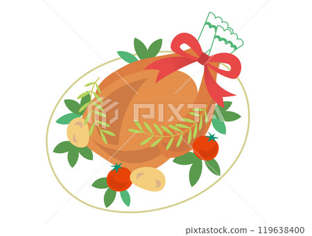 Traditional Thanksgiving dish roast turkey 119638400