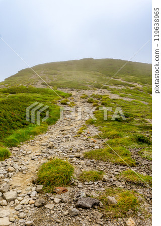 Climbing Mt. Momozawa from Sugoroku hut Climbing Mt. Sugoroku in the Northern Alps Climbing Mt. Momozawa from Sugoroku hut Climbing Mt. Sugoroku in the Northern Alps 119638965