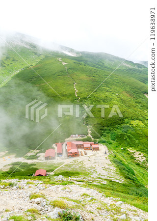 Sugoroku hut and Mt. Sugoroku Climbing Mt. Sugoroku in the Northern Alps 119638971