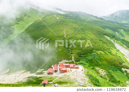 Sugoroku hut and Mt. Sugoroku Climbing Mt. Sugoroku in the Northern Alps 119638972
