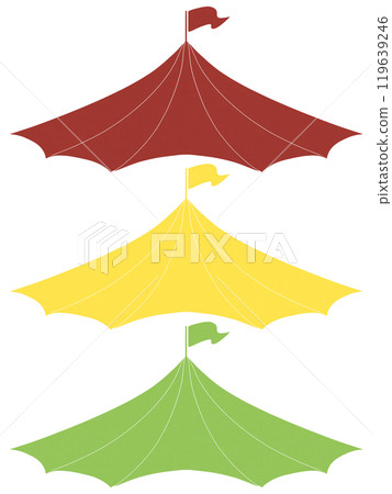 Colorful tent illustration 119639246