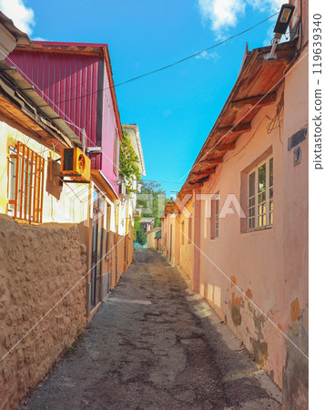 Gurzuf, the old street of the city. Gurzuf, the old street of the city. 119639340