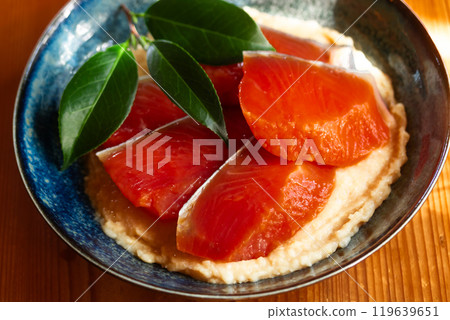 自製銀鮭魚（小塊）用味噌酒糟醃製 119639651