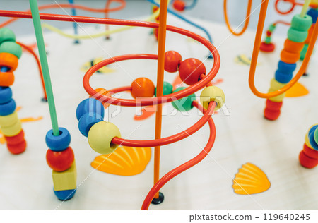 Colorful ball wire toy 119640245