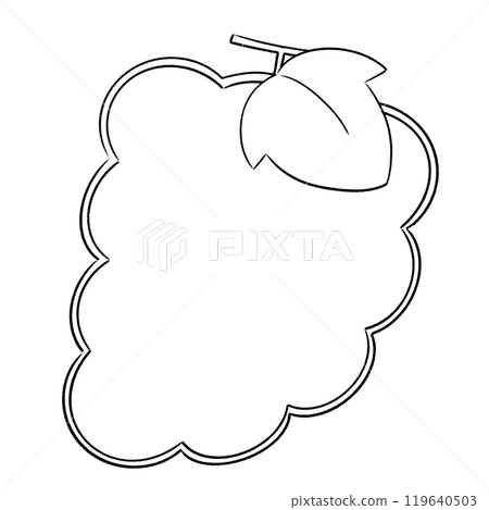 黑白簡約葡萄框 黑白簡約葡萄框 119640503