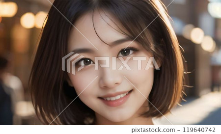 Japanese young woman 119640742