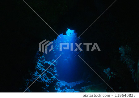 Underwater scenery Miyakojima 119640823