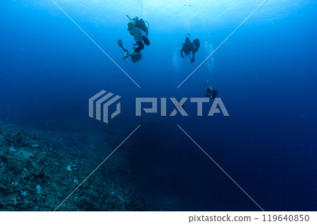 Underwater scenery Miyakojima 119640850