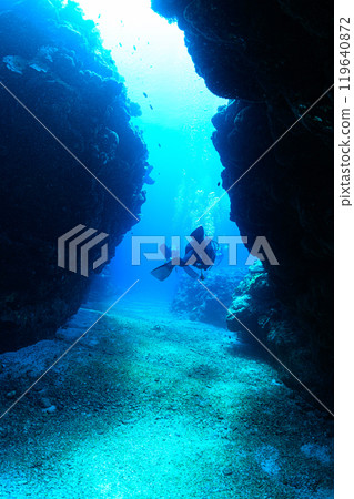 Underwater scenery Miyakojima 119640872