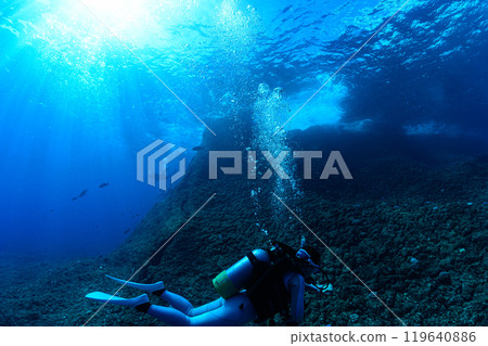 Underwater scenery Miyakojima Underwater scenery Miyakojima 119640886