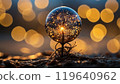 abstract image with blurred bokeh background 119640962