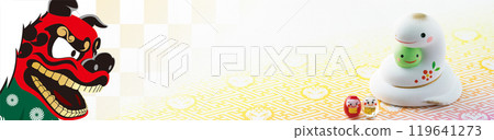 2025新年賀卡、橫幅 119641273