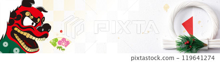 2025新年賀卡、橫幅 119641274