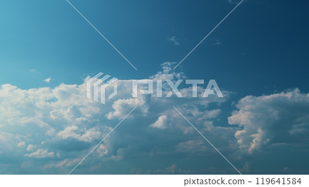 Background Worship Christian Concept. Cloudy Day Sunlight In Atmosphere In Hot Weather. 119641584