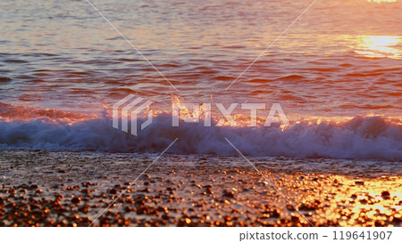 Sun Reflecting On Sparkling Blue Sea In Summer. Beautiful Sea Background With Sky Reflects In Sea For Summer Travel Concept. Bokeh. Sun Reflecting On Sparkling Blue Sea In Summer. Beautiful Sea Background With Sky Reflects In Sea For Summer Travel Concept. Bokeh. 119641907