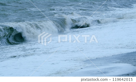 Windy Bad Weather. Scenic Seascape Background. Dark Water Background. Static. Windy Bad Weather. Scenic Seascape Background. Dark Water Background. Static. 119642015