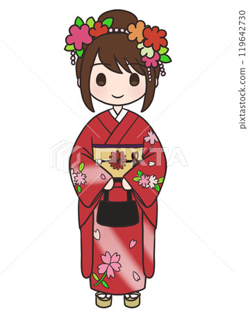 Woman in kimono 1 119642730