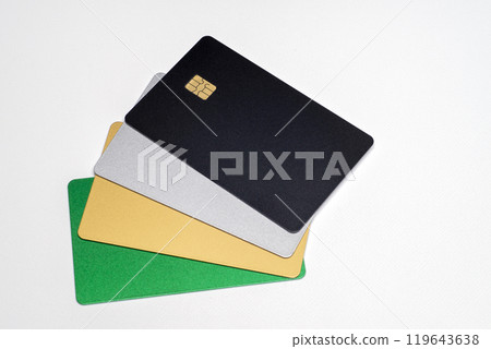 Image of credit cards by grade 119643638