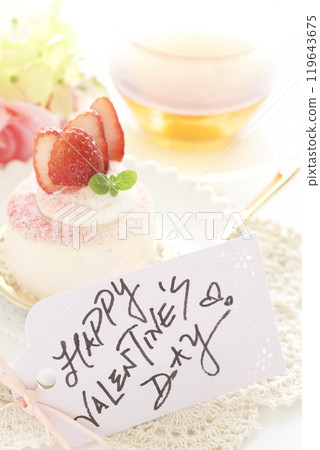 Strawberry Bavarian Shortcake for Valentine's Day Strawberry Bavarian Shortcake for Valentine's Day 119643675