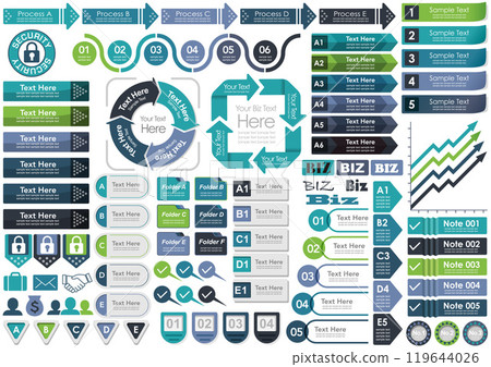 Set of business infographics 119644026