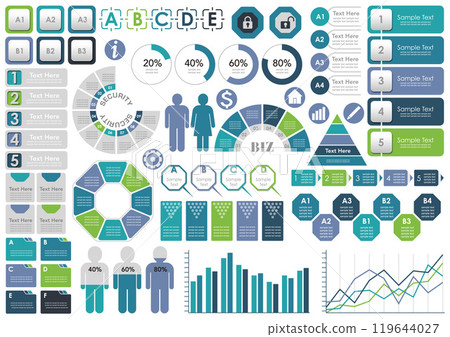 Set of business infographics 119644027