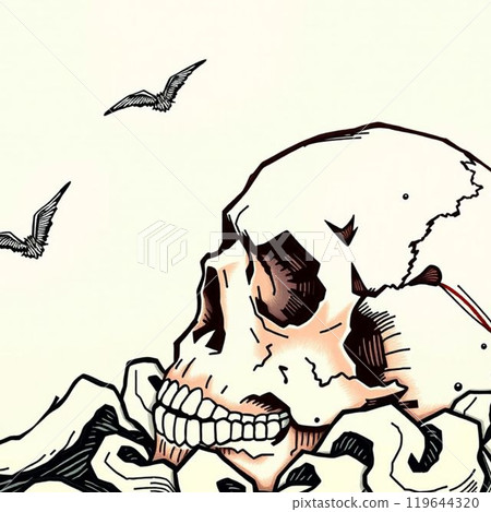 The skeleton stands out 119644320