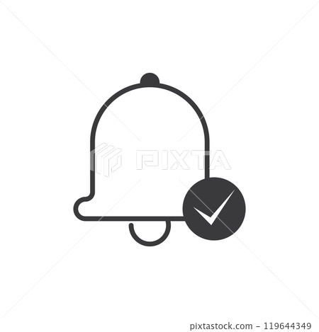 Bell icon flat design Bell icon flat design 119644349