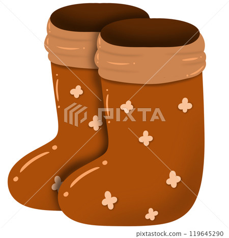 Brown boots in autumn 119645290