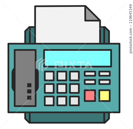 用於發送簡訊和發送傳真的電話的插圖 119645349