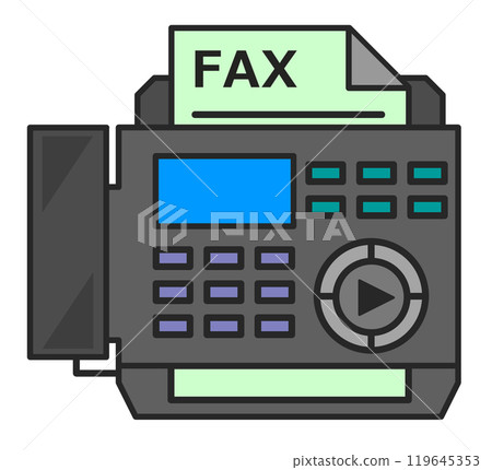 用於發送簡訊和發送傳真的電話的插圖 119645353