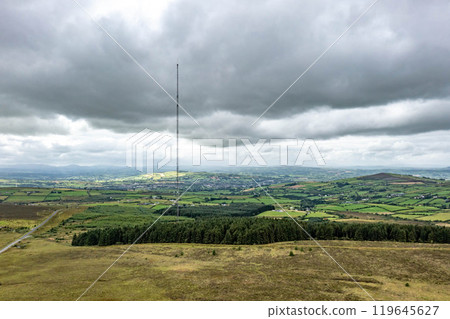 Aerial view of the Strabane transmitting station in Northern Ireland Aerial view of the Strabane transmitting station in Northern Ireland 119645627