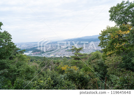 從和歌山展望台眺望的景色(大阪府高槻市) 從和歌山展望台眺望的景色(大阪府高槻市) 119645648