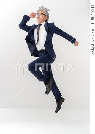 Businessman jump 119646511