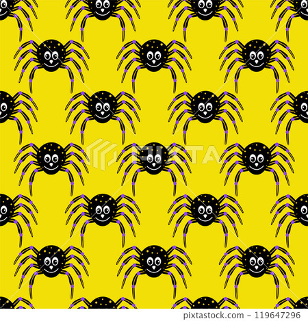 Seamless pattern with fun spider Seamless pattern with fun spider 119647296