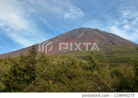 從富士山五合目眺望的景色 119648275