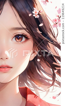 櫻花和高中女生 119649214