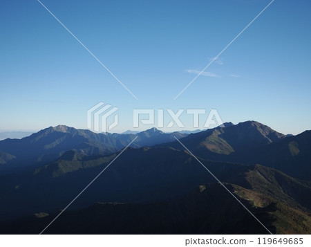 Morning view from the summit of Mt. Shiomi 119649685