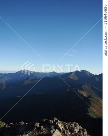 Morning view from the summit of Mt. Shiomi 119649686