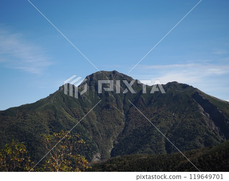 Panoramic view of Mt. Shiomi Panoramic view of Mt. Shiomi 119649701