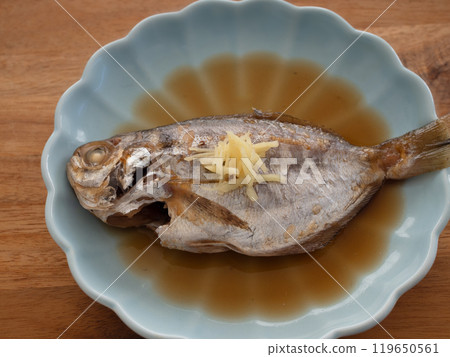 Simmered rock bream 119650561