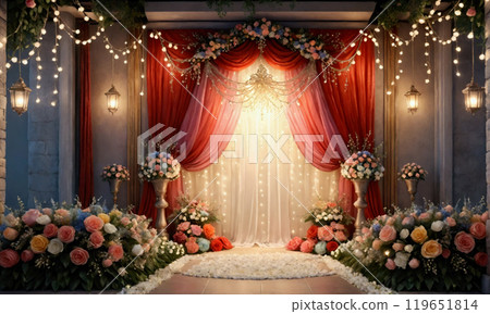 Luxurious wedding venue 119651814
