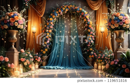 Luxurious wedding venue 119651816