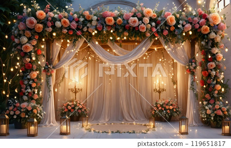 Luxurious wedding venue 119651817
