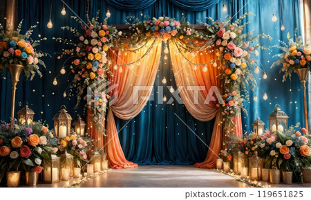 Luxurious wedding venue 119651825