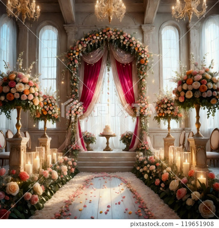 Luxurious wedding venue 119651908