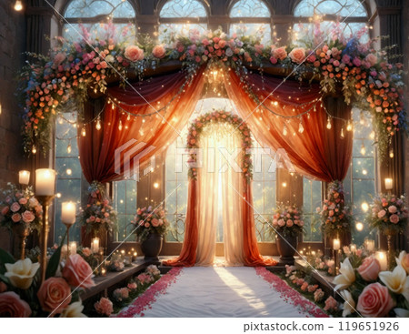 Luxurious wedding venue 119651926