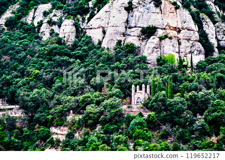 Ermita de la Dolorosa among the famous mountains of the Montserrat Monastery 119652217