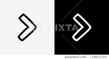 Simple hand-drawn arrow icon set 119652319