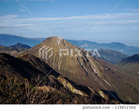 Mount Yake seen from the summit of Mount Hiuchi Mount Yake seen from the summit of Mount Hiuchi 119652368